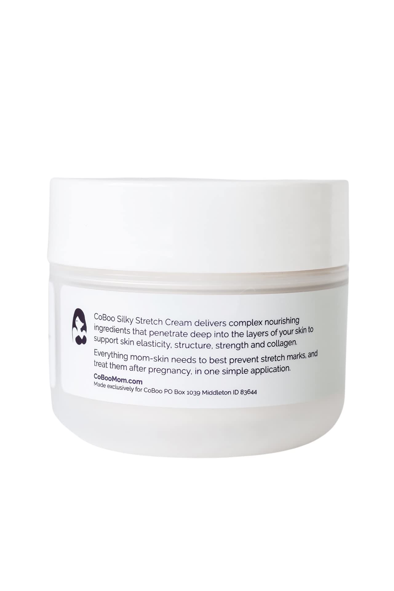 CoBoo Silky Stretch Cream | Maternity Stretch Mark Cream for Pregnancy | Paraben Free 7oz Formula to Reduce Stretch Marks & Improve Skin Elasticity | Refreshing Scent