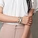 GelConnie Wrap Leather Bracelets for Women Feather Boho Bracelets Pearl Stacked Bracelet Multi-Layer Bracelets Leather Cuff Bracelet for Women, Big Sister, Mom