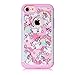 Iphone 8 Case,Iphone 7 Cover - Rainbow Unicorn Patchwork Pattern Shock-Absorption Hard PC and Inner Silicone Hybrid Dual Layer Armor Defender Case Cover for Apple iphone 7 and Apple iphone 8