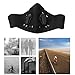 Dust Half Face Mask for Men and Women, Sand Filter Cover Winter Sport Bike Gear Masks Anti Polluted Gas for Motorcycle Running Bike Cycling Hunting, biking, Ski, Black