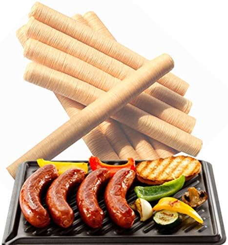 anne210 Edible Collagen Casing 14M 26MM for Homemade Snack Sticks, Slim Sausage, Pepperoni etc.