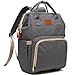Baby Diaper Bag Backpack - Large Diaper Backpack for Mom Dad with Stroller Straps, Multi-Function, Waterproof, Stylish and Durable Travel diaper Bags for Girls and Boys (Gray)