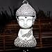 Silence Shopping Creative Ceramic Buddha Enchased with Diamond Car Hanging Decor Ornament Decoration Rearview Mirror Glass Peace Pendant (Buddha)