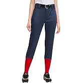QBK Women's Softball Pants - Lightweight Quick Dry Polyester Knicker for Baseball & Fastpitch
