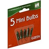 Holiday Wonderland 1115-7-88 2.5V Green Replacement Bulb / Christmas Bulbs Miniature Replacement