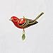 Hallmark Keepsake Mini Christmas Ornament 2018 Year Dated, Red Tanager Bird Miniature, 1.13
