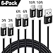 CLEEFUN USB C Cable [6-Pack, 3/3/6/6/10/10 ft], Fast Charging Nylon Braided Type C Charger Cord Compatible with Galaxy Note 10 10+ 9 8, S10e S10 S9 S8 Plus S10+ S9+, L-G G7 G6 G5 V40 V35 V30