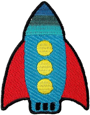Rocket Cartoon Embroidered Iron on Patch