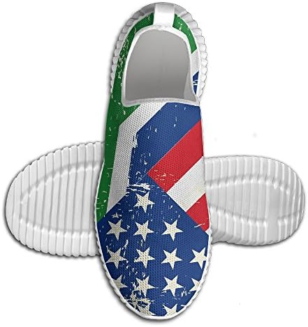 USA South Africa Flag Breathable Fashion Sneakers Running Shoes Slip-On Loafers Classic Shoes