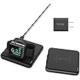 RapidX Modula5 Modular Wireless Charging System - 1 Phone Pod + 1 Watch Pod + 30W Adapter, Black (Model: RX-MP03PWA)