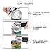 Taisk, Manual Can Stainless-Steel Smooth Edge Tin-Opener Ergonomic Anti-Slip Handles Design Oversized Knob to Easy Turn, Larger, Black