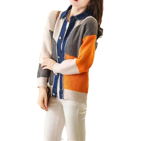 Women Y2k Knit Zip Up Cardigan Oversized Vintage Aesthetic