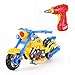 Take Apart Toy Racing Motorcycle Kit for Kids with Electric Drill and Power Tools, More Than 20 Parts