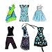 UCanaan 17Pcs Doll Clothes and Accessories for Monster high Dolls Includes 6 Sets Handmade Clothes + 6 Pair of Shoes