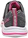 Skechers Kids Swift Kicks Running Shoe, Charchaol/Neon Pink,11.5 M US Little Kid