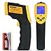 LP Digital Infrared Thermometer ， Non-contact Temperature Gun with LCD Laser Sight ， Instant-read Handheld ， Yellow/Black