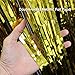 GIFTEXPRESS 1 piece Metallic Gold Tinsel Fringe Curtain Decoration for Party Photo Booth Backdrop and Wedding Bridal Birthday Decor