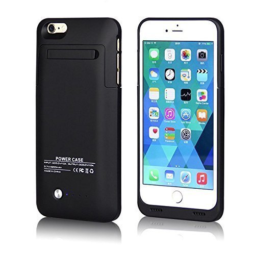 Iphone 6 Battery Case , iPhone 6 External Protective Battery Case (4.7 inch)3500mAh Extended Battery Case Back Up Power Bank for iPhone 6 Back Up (iOS 7 or above Compatible) , Lightning Charging Port, Kick Stand, Slim Fit Slider Design