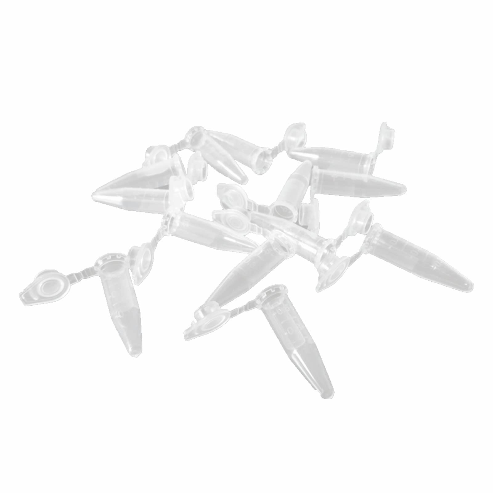 XHBTS 50 Pcs Centrifuge Tubes Bottom Tip Clear Plastic Test Tube Vials 0.2mL 0.5ML 1.5ML (0.5ml)