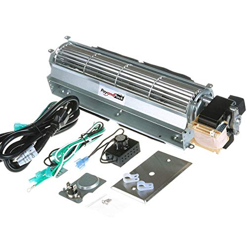 Durablow BK BKT GA3650 GA3700 GA3750 Replacment Fireplace Blower Fan Unit for Desa, FMI, Vanguard, Vexar, Comfort Flame Glow, Rotom … (MFB010-B)