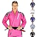 Elite Sports BJJ GI for Men IBJJF Kimono BJJ Jiujitsu GIS W/Preshrunk Fabric & Free Belt (See Special Sizing Guide) (Pink, Size 0)