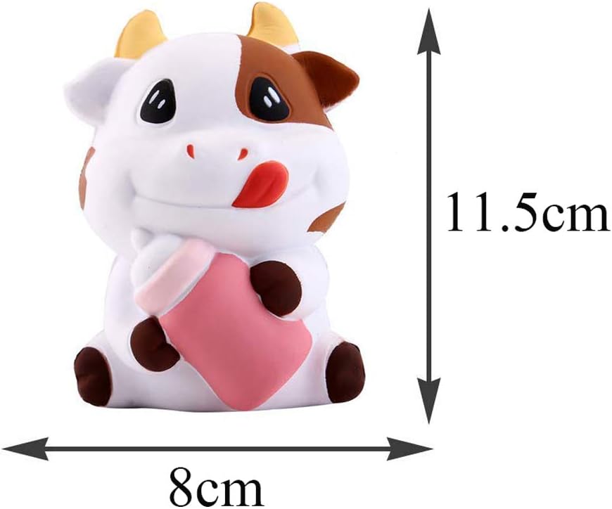 Anboor Squishies Cows Kawaii Squishy Slow Rising Squeeze Toys Stress Reliever Sugar Scented Squishies Toys Prime Present Collection - Image 4