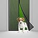 Magnetic Screen Door – Yookat Full Frame Velcro, Magnets Snap Shut Automatically, Fits Door Size Up to 34” x 82” Heavy Duty Reinforced Mesh Curtain Ultra Seal Super Fine Fly Mesh (Black)