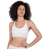 ORGANICKID Womens Organic Cotton Soft String Crop Top Bralette GOTS Certified Sports Bra