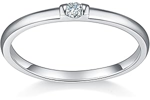 MINDDHA 14K Gold/White Gold Plated Infinity Eternity Band - Cubic Zirconia Ring for Wedding/Silver Rings, Gold Rings for Women - 2mm Band Size 4-12