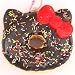 brown sprinkles Hello Kitty donut squishy charm for cellphone or bag