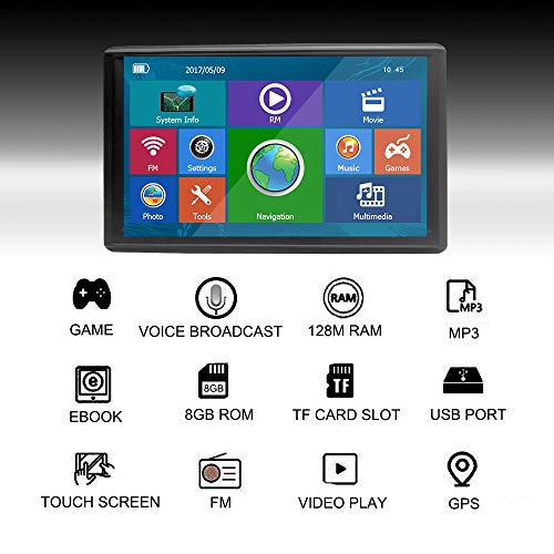 image for EE-ACE E-ACE GPS Navigation for Car 7 Inch Touch Screen 8GB Vehicle GP