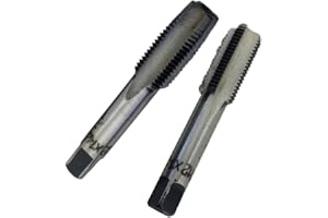 HSS 12mm x 1.25 Metric Taper Tap and Die Set, Right Hand Thread Tool for Metalworking, for M12 x 1.25 Pitch, 2-Pack
