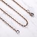 24 Pack Antique Red Copper Cable Chain Necklace Twisted Link Chain for Jewelry Making(24 Inch)