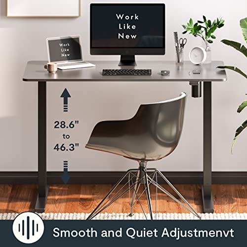 FLEXISPOT Height Adjustable Desk 40 x 24 Inches Small Desk WholePiece