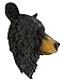 DWK Large 16 Inch Big Black Bear Head Bust Realistic Poly-Resin Wall Hanging Statue