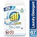all Mighty Pacs Laundry Detergent, Free Clear for Sensitive Skin, Tub, 67 Count