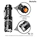 Hausbell 2 Pack Flashlights, 7W Ultra Bright Mini LED Flashlight-Adjustable Focus 3 Modes Gifted with Free Compass