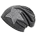 DJT Unisex Star Rhinestone Cotton Beanie Skull Cap