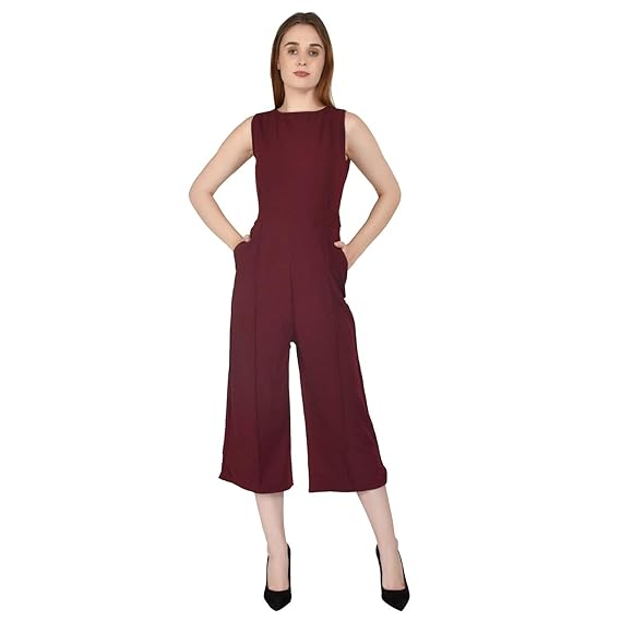 maroon jumpsuit