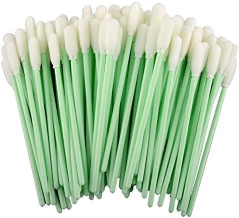 EVNSIX 100pcs Foam Tip Cleaning Swabs Sponge Rod for for Inkjet Print Solvent Printhead Computer Optical