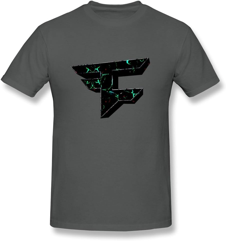 AnneLano Men's 3D FaZe Clan Logo T Shirts DeepHeather