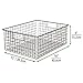 mDesign Metal Wire Food Storage Basket Organizer with Handles for Organizing Kitchen Cabinets, Pantry Shelf, Bathroom, Laundry Room, Closets, Garage - Concerto Collection - 8 Pack - Bronze