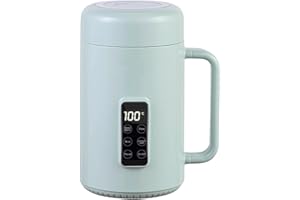 Electric Cooker, 1000ml Portable Cooking Pot with Digital Display, 500W Plug-in Pot and Nonstick Liner for Noodles, Dorm Trav