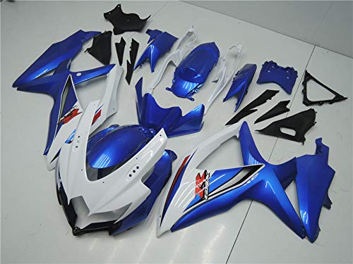 NT FAIRING Blue White Injection Mold Fairing kits Fit for Suzuki 2008 2009 2010 GSXR 600 750 K8 08 09 10 GSX-R600 Aftermarket Painted ABS Plastic Motorcycle Bodywork