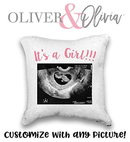 Amazon Com Pregnancy Announcement Pillow Custom Ultrasound Pillow