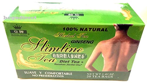 2 boxes Royal King Slimline GINSENG Diet Tea (Weight Loss) 40 Tea Bags