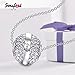 SOUFEEL June Birthstone Charm Light Purple Swarovski Crystal 925 Sterling Silver Charms Fit European Bracelet