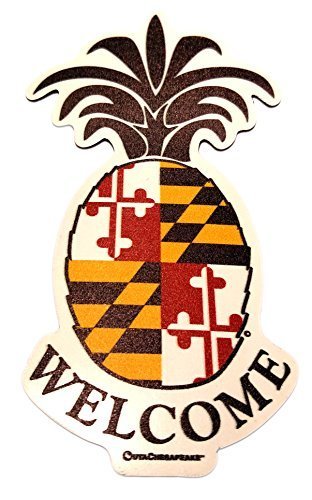 Maryland Flag Pineapple Magnet by Crabs Outa Flags