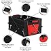 Tetrasek Trunk Organizer for Car, Truck, SUV or Minivan - Premium, Sturdy, Multipurpose and Foldable - Ideal Cargo Storage for a Tidy Trunk (Red)