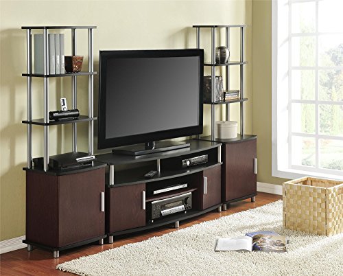 Ameriwood Home Carson Audio Stand, Cherry/Black